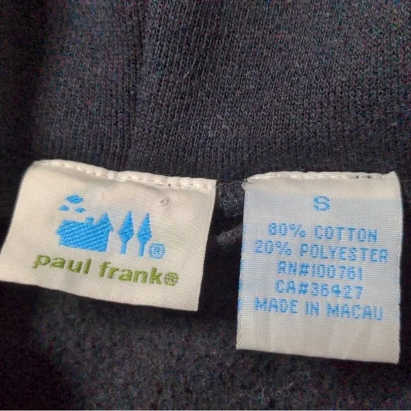 Paul Frank Black Hoodie with Skull Design - Picture 3 of 7